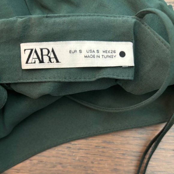 Zara Backless Green Mini Dress - Picture 4 of 4